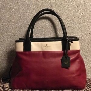 Kate Spade Branton Square Mills Leather Satchel